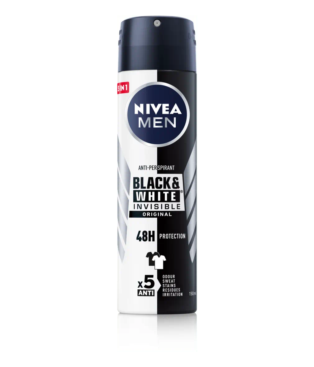 Nivea Men Spray Invisible Black & White 200mL