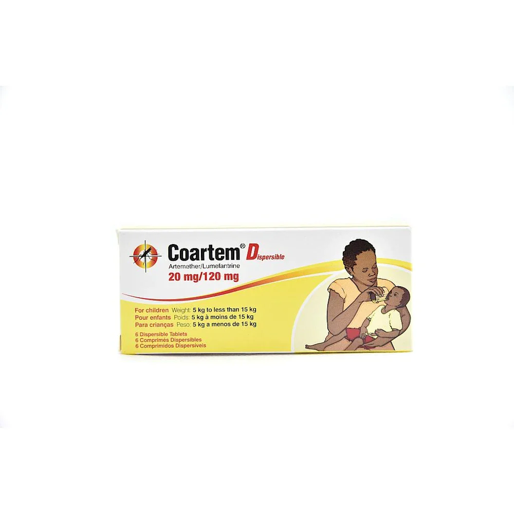 Coartem Dispersible Tablets 20/120MG X6