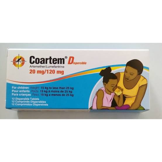 Coartem Dispersible Tablets 20/120Mg X 12