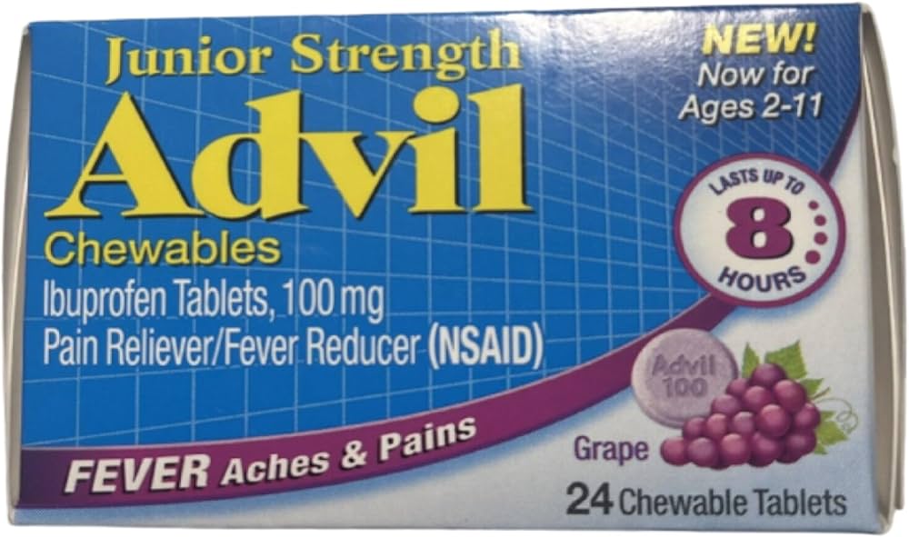 Advil Junior Chew Grape Tablets