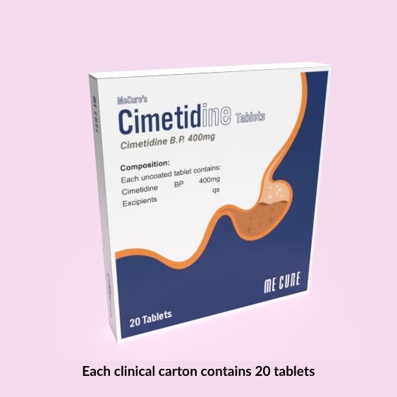 Mecure Cimetidine 400mg (X 20 Tablets)