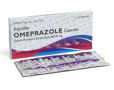 Aquatix omeprazole capsules 20mg