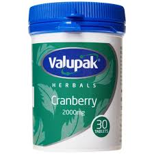 valupak cranberry 2000mg 