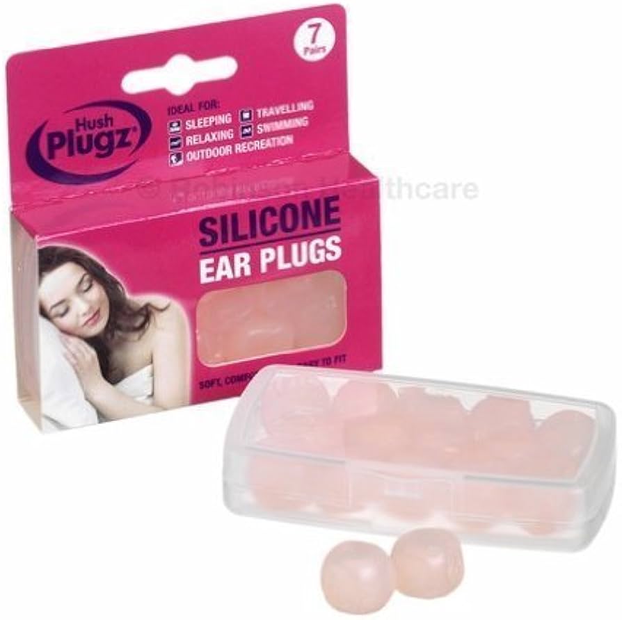 hush plugz silicone earplugs 7 pairs