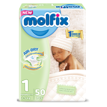 Molfix Newborn Diapers (2-5kg)