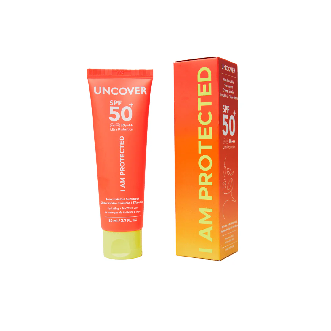 Uncover Aloe invisible sunscreen 