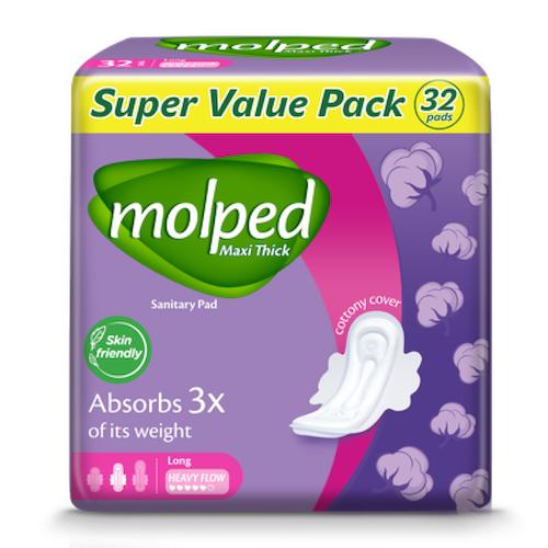 Molped Maxi Thick Long Sanitary Pads x 32