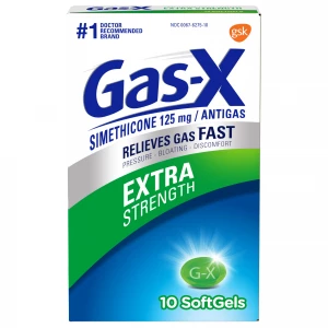 Gas-X Simethicone 125mg Extra Strength x10