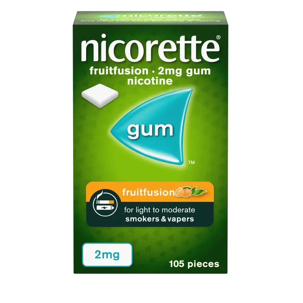 Nicorette Fruit 2mg Gum x105